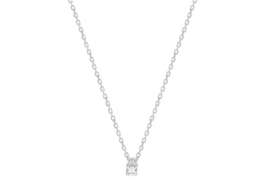 Collier diamant 0.04ct 42cm