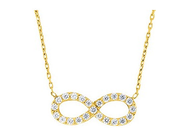 Collier Or Jaune 750 oxyde(s) de zirconium 42cm