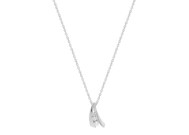 Collier diamant 0.08ct 42cm