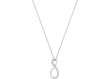 Collier diamant 0.05ct 42cm