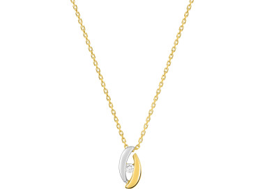 Collier diamant 0.04ct 42cm