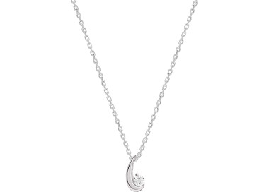 Collier diamant 0.05ct 42cm