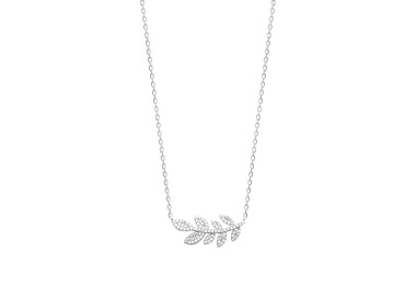 Collier argent 925 rhodié oxyde de zirconium