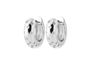 Créoles argent fantaisie Oxyde(s) de Zirconium diamètre 18mm