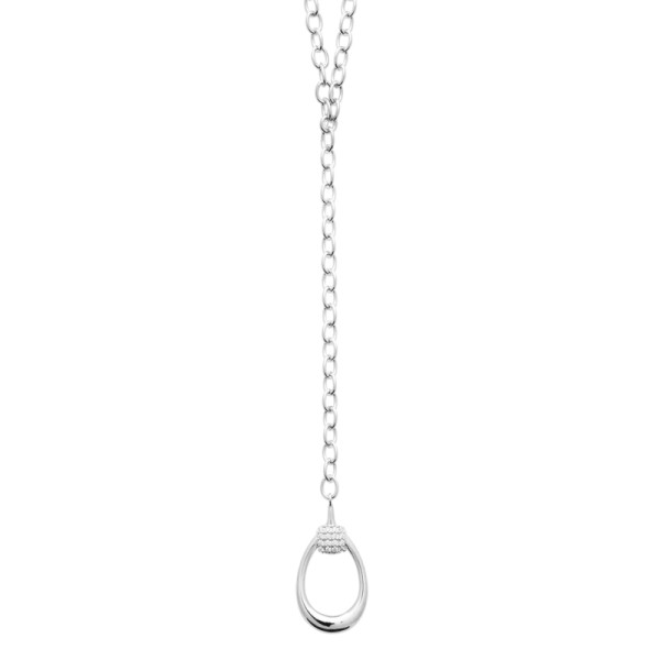 Collier argent 925 rhodié oxyde(s) de zirconium 