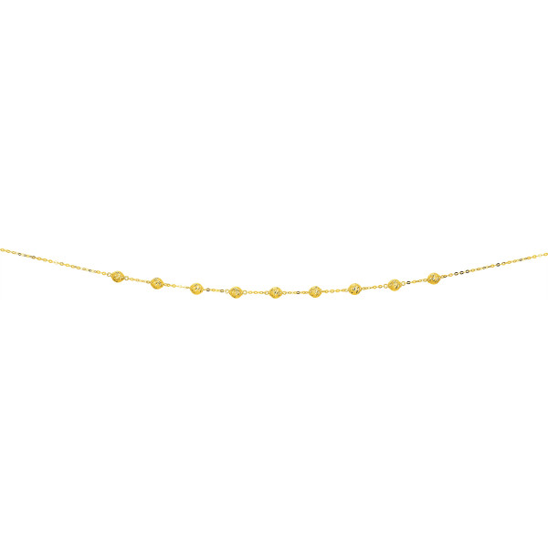 Collier boules 6mm Or jaune 750