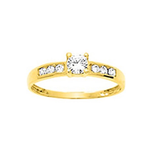 Bague fantaisie oxyde(s) de zirconium Or Jaune 750