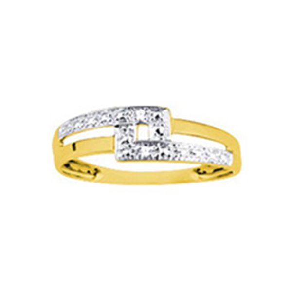 Bague diamant 0.01ct Or Jaune 750