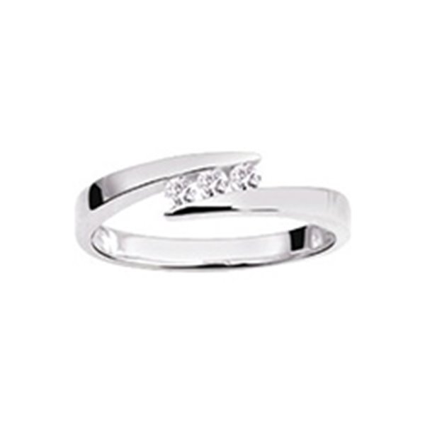 Bague diamant 0.12ct Or Blanc 750