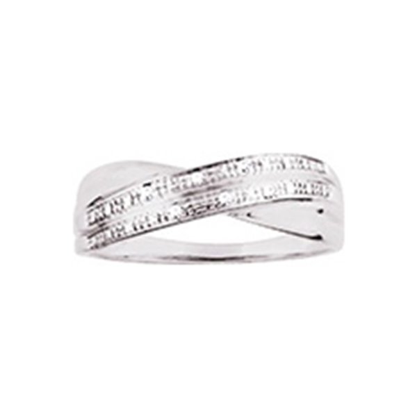 Bague diamant 0.03ct Or Blanc 750