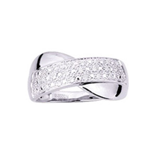 Bague diamant 0.10ct Or Blanc 750