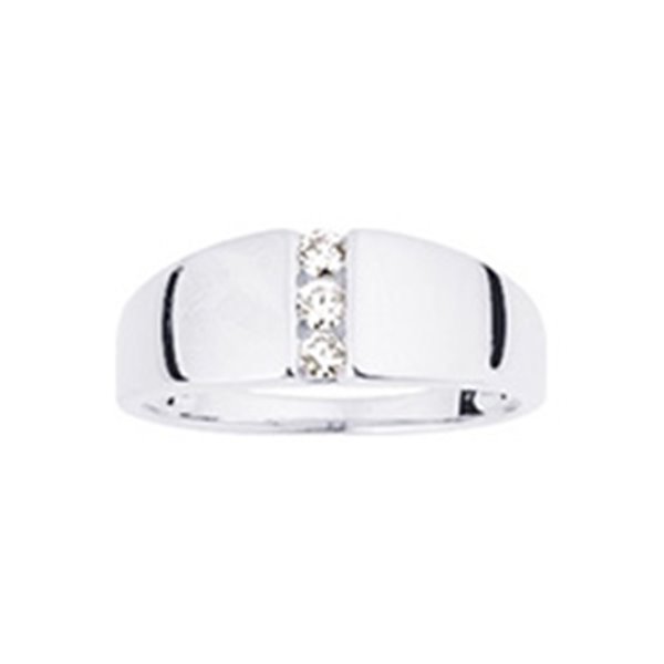 Bague diamant 0.12ct Or Blanc 750