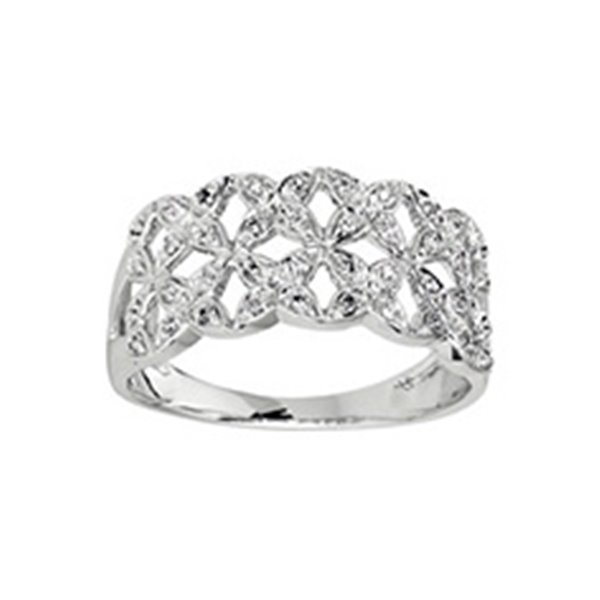 Bague diamant 0.12ct Or Blanc 750