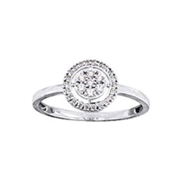 Bague diamant 0.17ct Or Blanc 750