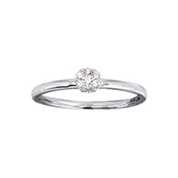 Bague diamant 0.10ct Or Blanc 750