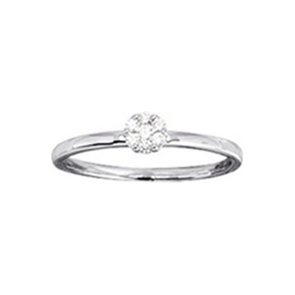 Bague diamant 0.10ct Or Blanc 750