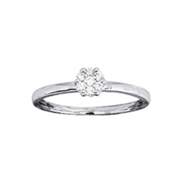 Bague diamant 0.15ct Or Blanc 750