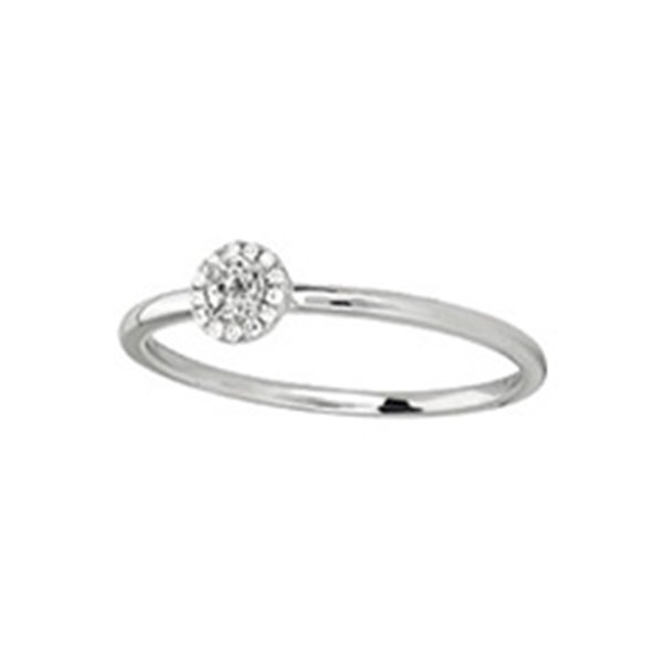 Bague diamant 0.15ct Or Blanc 750