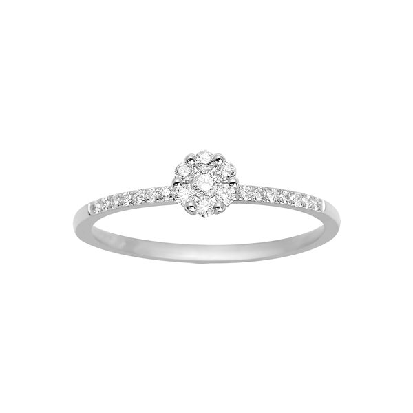 Bague diamant 0.20ct Or Blanc 750