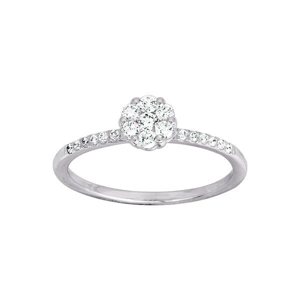 Bague diamant 0.30ct Or Blanc 750