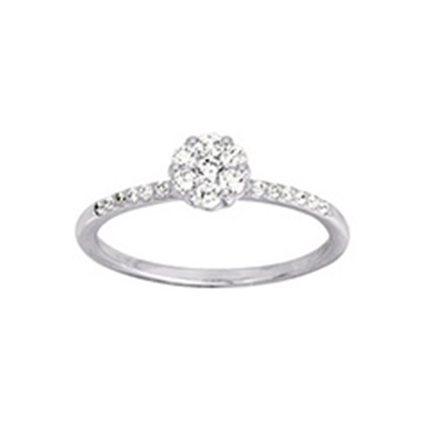 Bague diamant 0.30ct Or Blanc 750