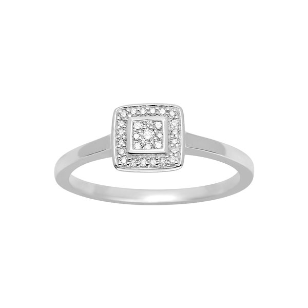 Bague diamant 0.10ct Or Blanc 750