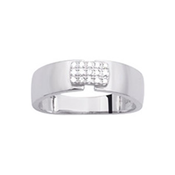 Bague diamant 0.07ct Or Blanc 750