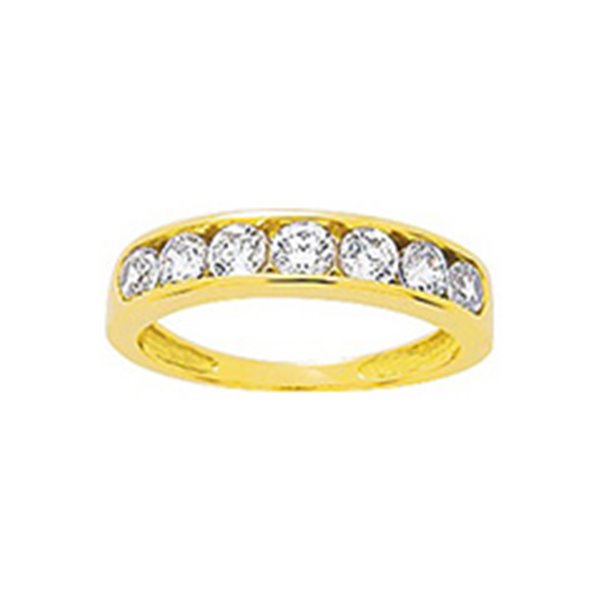 Bague oxyde(s) de zirconium Or 750