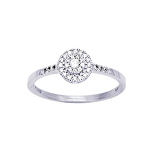 Bague diamant 0.15ct Or Blanc 750