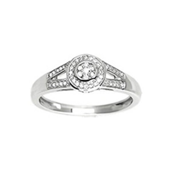 Bague diamant 0.15ct Or Blanc 750