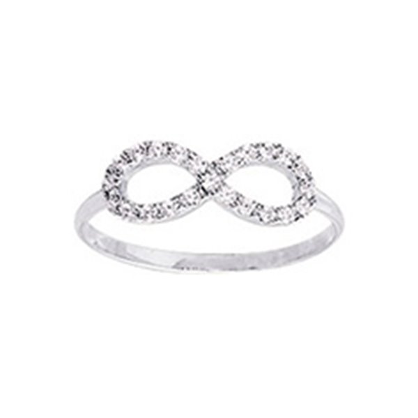 Bague Infini Or Blanc 750