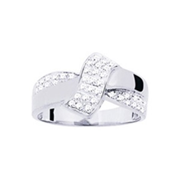 Bague diamant 0.16ct Or Blanc 750