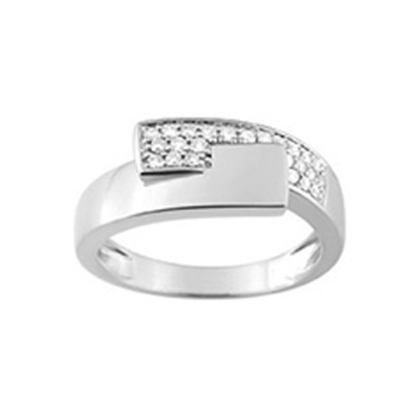 Bague diamant 0.18ct Or Blanc 750