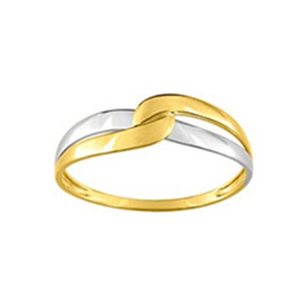 Bague Or Jaune 750 rhodiée