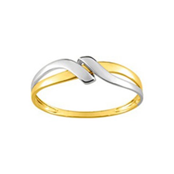 Bague Or Jaune 750 rhodiée