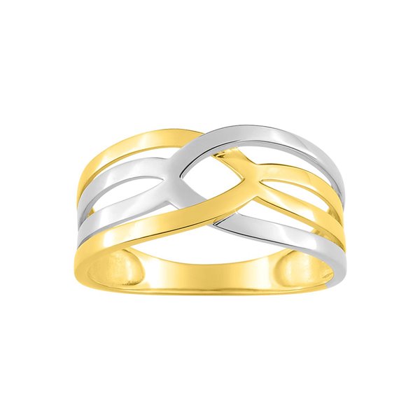 Bague Or Jaune 750 rhodiée