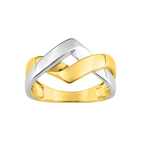 Bague Or Jaune 750 rhodiée