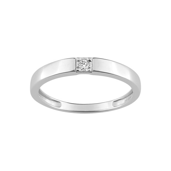 Bague diamant 0.03ct Or Blanc 750