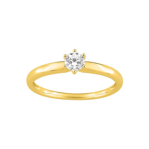 Bague oxyde(s) de zirconium Or Jaune 750