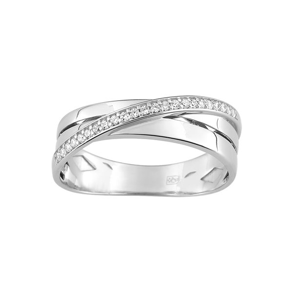 Bague diamant 0.12ct Or Blanc 750