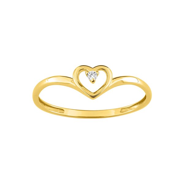 Bague diamant 0.02ct Or Jaune 750