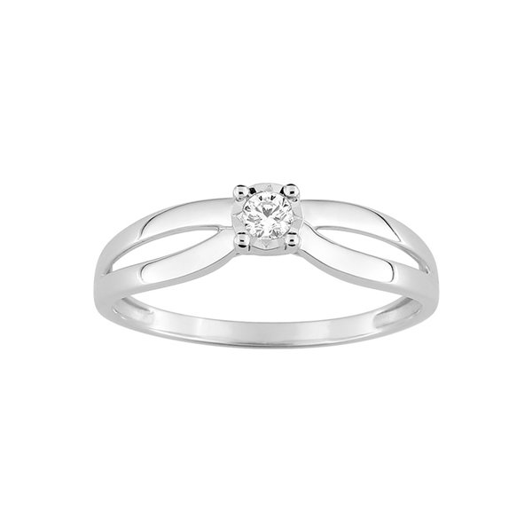 Bague diamant 0.08ct Or Blanc 750