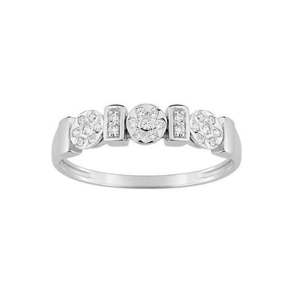 Bague diamant 0.10ct Or Blanc 750