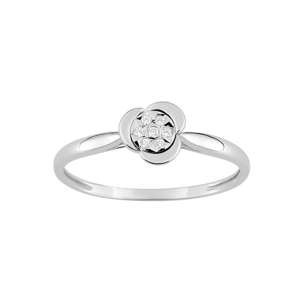 Bague diamant 0.03ct Or Blanc 750