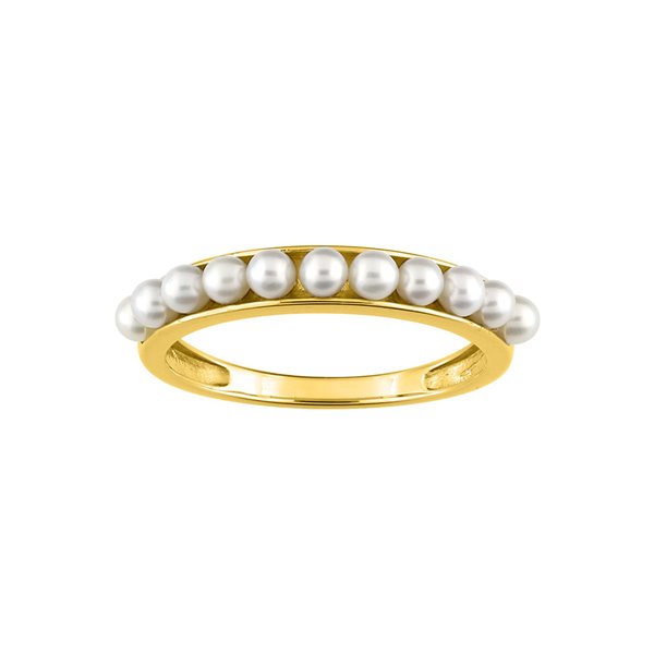 Bague perle de culture d'eau douce Or Jaune 750