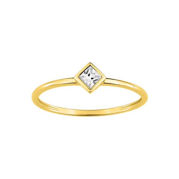 Bague oxyde(s) de zirconium Or Jaune 750