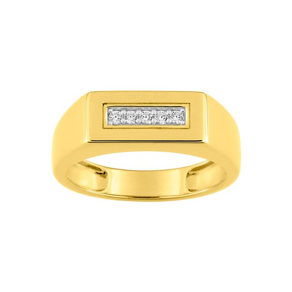 Bague oxyde(s) de zirconium Or Jaune 750 rhodiée