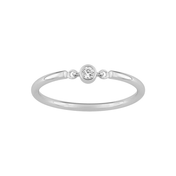 Bague diamant 0.05ct Or Blanc 750