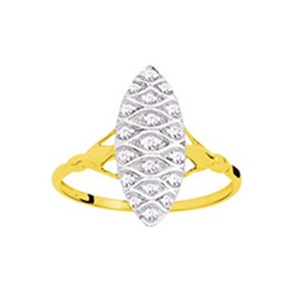 Bague diamant 0.11ct Or Jaune 750