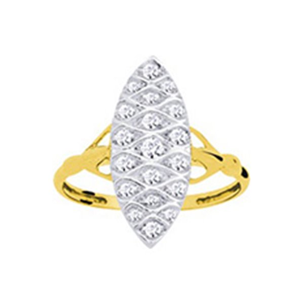 Bague diamant 0.21ct Or Jaune 750